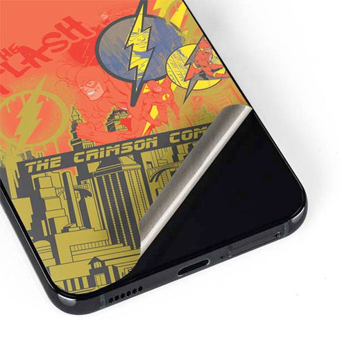 DC Comics The Flash City Collage Art Galaxy S22 Plus Skin